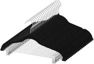 Conjunto de cabides para roupas, saia de veludo MANZOO com clipes x20 Conjunto de cabides para roupas, saia de veludo MANZOO com clipes x20