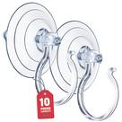 Conjunto de cabides SEWANTA Giant Suction para porta de vidro x2