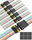 Conjunto de Cables NAOEVO con Conectores Impermeables de 6 Pines y Cable 16 AWG