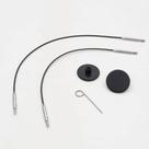 Conjunto de Cabos para Mini Agulha Circular Nylon preto