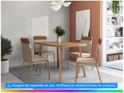 Conjunto de Cadeiras de Aço 2 Peças Copa e Cozinha Estofada Carraro Vercelli 90x46x57cm