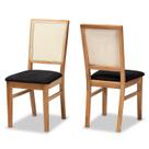 Conjunto de cadeiras de jantar Baxton Studio Idris Mid-Century Modern