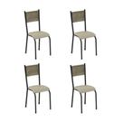 Conjunto de Cadeiras Paonanda Mariana 4 Lugares RamiPérola Conjunto de Cadeiras Paonanda Mariana 4 Lugares RamiPérola