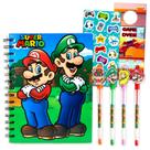 Conjunto de Caderno Super Mario com Canetas e Adesivos para Crianças Conjunto de Caderno Super Mario com Canetas e Adesivos para Crianças