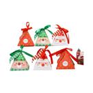 Conjunto De Caixa De Presentes De Natal Com 12 Sacos De Papel Kraft 2023 Decoração Para Festa De