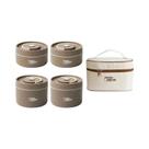 Conjunto De Caixa Térmica De Almoço Em Aço Inoxidável De 2 Camadas Para Adultos, Crianças, Homens E