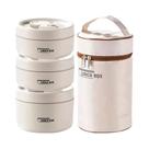 Conjunto De Caixa Térmica Portátil Para Almoço 4 Peças Recipiente Térmico Empilhável Para Adultos E