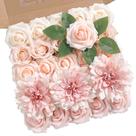 Conjunto de caixas combinadas de flores artificiais Rongflower Gradient Color