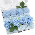 Conjunto de caixas combinadas de flores artificiais TINGE TIME Azul claro