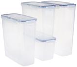Conjunto de caixas de armazenamento de alimentos LockNlock Easy Essentials de 8 peças