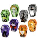 Conjunto de caixas de presente de caixão de Halloween, 12 peças, caixas de papel de 16x6x5cm