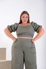 Conjunto de calça moda plus size