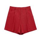 Conjunto De Calças De Algodão E Linho Vintage Casual De Verão Para Mulheres Com Shorts De Cintura Conjunto De Calças De Algodão E Linho Vintage Casual De Verão Para Mulheres Com Shorts De Cintura