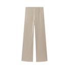 Conjunto De Calças De Cetim off White Para Mulheres, Top Sem Alças, Calças De Cintura Alta, Conjunto
