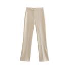Conjunto de Calças e Regata Elegante para Mulheres - Sem Alças, com Fenda Lateral e Botão Frontal Conjunto de Calças e Regata Elegante para Mulheres - Sem Alças, com Fenda Lateral e Botão Frontal