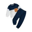 Conjunto De Calças E Suéter De Manga Longa Para Meninos Outono Inverno Em Cores Sólidas Casual Conjunto De Calças E Suéter De Manga Longa Para Meninos Outono Inverno Em Cores Sólidas Casual