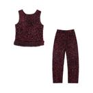 Conjunto De Calças Elegantes Com Lantejoulas Para Mulheres, Top De Lantejoulas Com Colete De