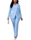 Conjunto de calças femininas Business Blazer, ternos profissionais elegantes