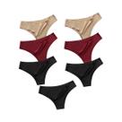 Conjunto De Calcinha De Seda Gelo Sem Costura Sexy Feminino 7 Peças Cintura Baixa Ultrafina Macia Conjunto De Calcinha De Seda Gelo Sem Costura Sexy Feminino 7 Peças Cintura Baixa Ultrafina Macia