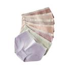 Conjunto De Calcinhas De Algodão Respirável Para Mulheres Com Laço Fofo E Cintura Baixa, Roupa