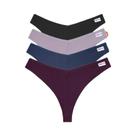 Conjunto De Calcinhas De Algodão Waffle Para Mulheres, Sexy, Com Cintura Em V, Tanga De Cor Sólida,