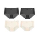 Conjunto De Calcinhas Femininas Ultrafinas De Seda Gelada De Secagem Rápida, Cintura Baixa, Sem Conjunto De Calcinhas Femininas Ultrafinas De Seda Gelada De Secagem Rápida, Cintura Baixa, Sem