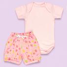 Conjunto de Calor Body e Shorts Estampado para Bebê