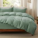 Conjunto de Cama Bedsure Queen 4 Peças - Capa de Edredom e Lençol com Elástico