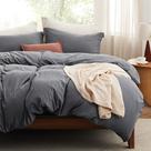 Conjunto de cama Capa de edredom Bedsure King Size com lençol com elástico
