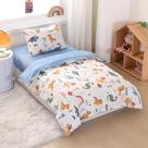 Conjunto de cama de berço ZZRSSSLC Dinosaur 3 peças de algodão