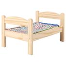 Conjunto de cama de boneca I-K-E-A DUKTIG Pine com roupa de cama para crianças RPG