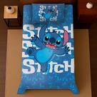 Conjunto de cama de solteiro 2 peças Stitch 2 Lençol e fronha