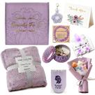 Conjunto de Cama HJOCMLE Caixa de Presente Spa Roxa com Manta Conjunto de Cama HJOCMLE Caixa de Presente Spa Roxa com Manta