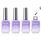 Conjunto de camada superior e base em gel GELLEN 18 ml x 4, sem limpeza, fosco, brilhante