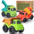 Conjunto de caminhões de brinquedo de construção UOYLEYVN 3 em 1 por 2-4 anos Conjunto de caminhões de brinquedo de construção UOYLEYVN 3 em 1 por 2-4 anos
