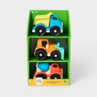 Conjunto de caminhões de brinquedo Gigglescape Construction Vehicles, 3 peças, mais de 2 anos