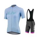 Conjunto De Camisa De Ciclismo Feminina De Verão, Shorts Com Manga Curta, Roupas De Bicicleta Mtb,