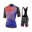 Conjunto De Camisa De Ciclismo Feminina De Verão, Shorts Com Manga Curta, Roupas De Bicicleta Mtb,