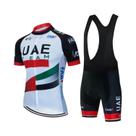 Conjunto De Camisa De Ciclismo Masculina De Verão UAE pro Team MTB, Uniforme De Ciclismo