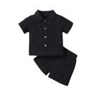Conjunto de Camisa e Shorts de Verão para Crianças - Algodão, 2 Peças, Casual