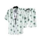 Conjunto de Camisa e Shorts Havaianos Masculinos - Secagem Rápida - Ideal para Praia