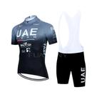 Conjunto De Camiseta De Ciclismo De Verão Com Manga Curta, Roupa De Ciclismo Da Equipe UAE,