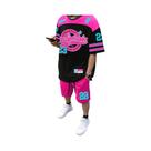 Conjunto De Camiseta De Manga Curta E Calças De Poliéster Impressas Em 3D Para O Verão Masculino,