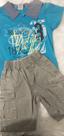 Conjunto de camiseta e bermuda menino