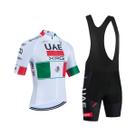 Conjunto De Camiseta E Calças De Ciclismo De Secagem Rápida Para Homens E Mulheres Tour 2026 UAE Conjunto De Camiseta E Calças De Ciclismo De Secagem Rápida Para Homens E Mulheres Tour 2026 UAE