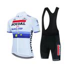 Conjunto De Camiseta E Calças De Ciclismo Masculino SOUDAL 2025 Uniforme Para Bicicleta De Montanha