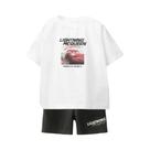 Conjunto De Camiseta E Shorts Com Estampa De Carro De Desenho Animado Para Meninos, Camisetas Conjunto De Camiseta E Shorts Com Estampa De Carro De Desenho Animado Para Meninos, Camisetas
