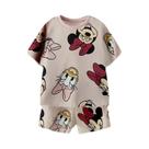 Conjunto De Camiseta E Shorts Com Estampa De Desenho Animado Infantil, Pato Donald, Para Meninos E