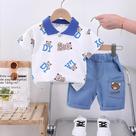 Conjunto De Camiseta E Shorts De Algodão Com Desenho De Urso Para Bebês Meninos, Verão, 1-5 Anos