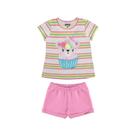 Conjunto de camiseta e shorts ref 39545